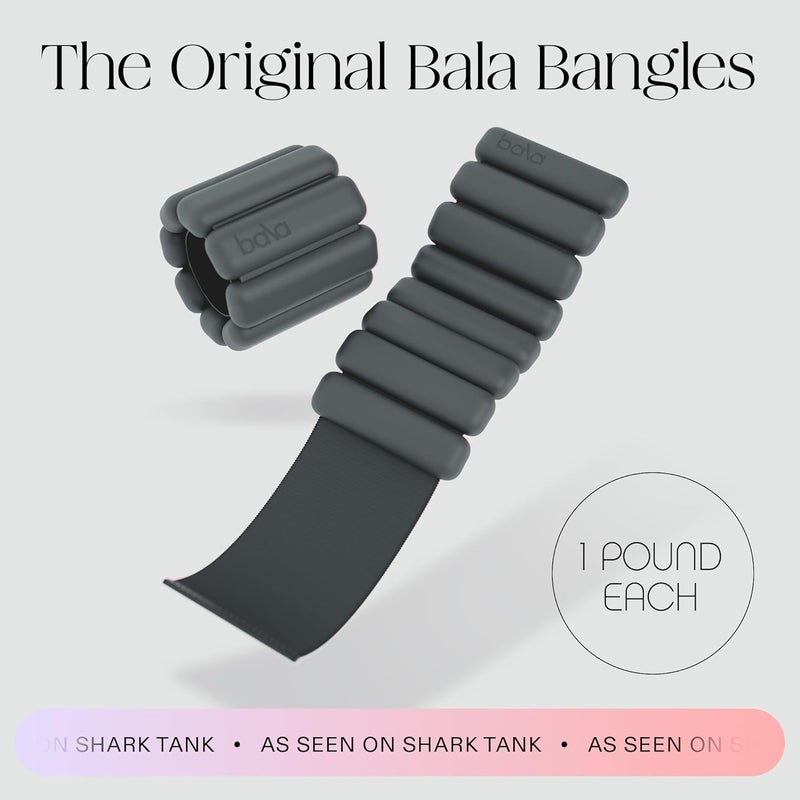 Bala أوزان المعصم والكاحل - أشرطة وزن قابلة للتعديل للنساء والرجال - أوزان ذراع وساق من السيليكون الناعم لليوغا، والمشي، والبار، والتمارين المنزلية، وتدريب القوة - Image 2